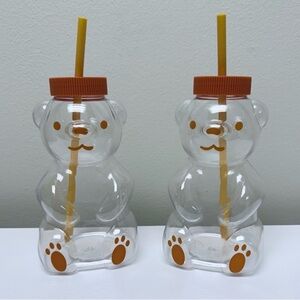 New Set of 2 Kids' Novelty Hydration Honey Bear- Target Bullseye Playground